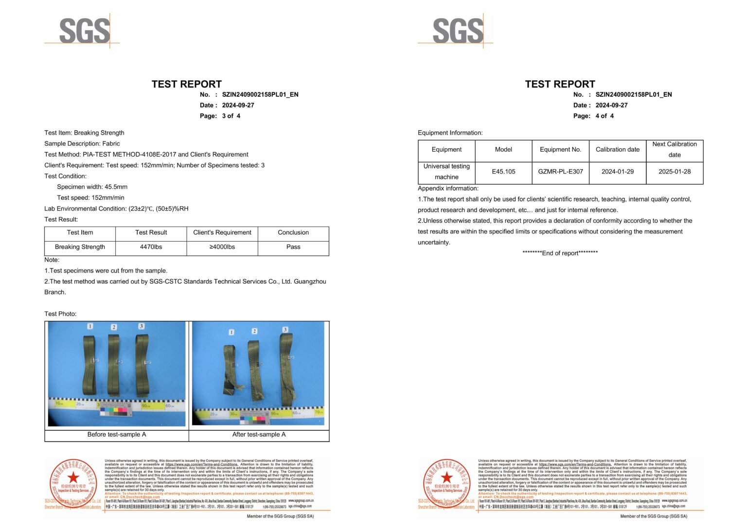 4088 type 8 strength test